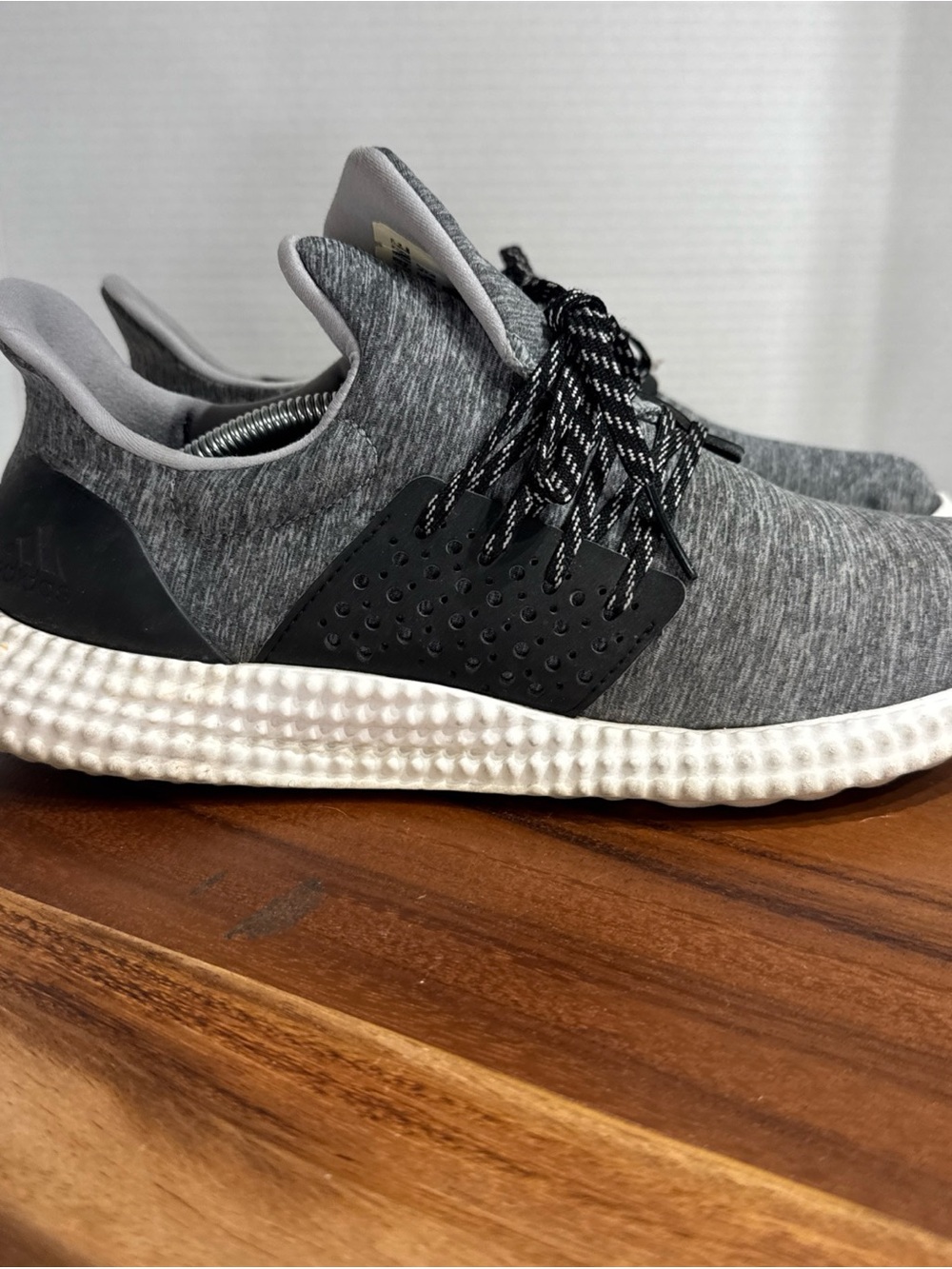 adidas White and Black Recovery Insole Sneaker